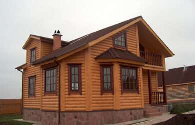 внешняя отделка деревянного дома