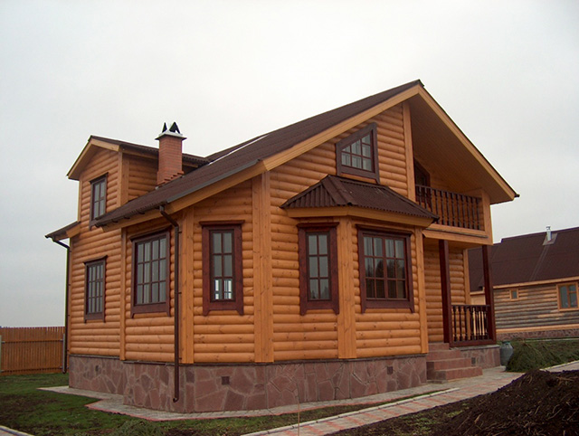 внешняя отделка деревянного дома